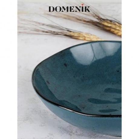 Тарелка суповая STONE синий 20см - фото 5