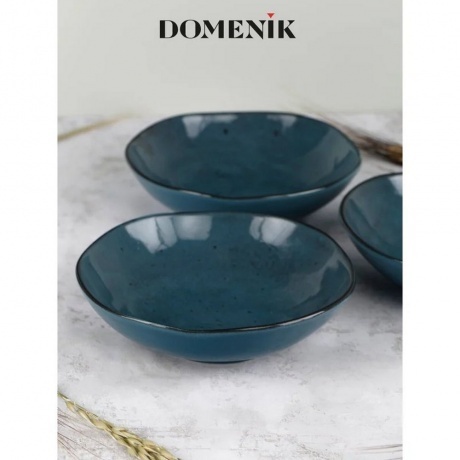 Тарелка суповая STONE синий 20см - фото 6