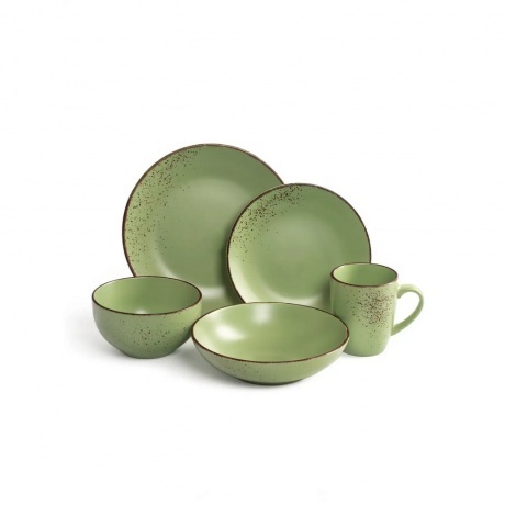 Тарелка суповая OH!SPLASH зеленый 20.5см 660мл - фото 3