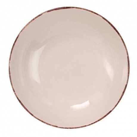 Тарелка суповая MOOD кофейный 20см - фото 2