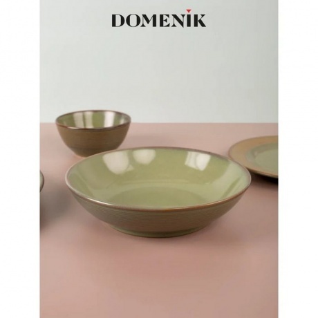 Тарелка суповая HELEZONE GREEN 22см - фото 8