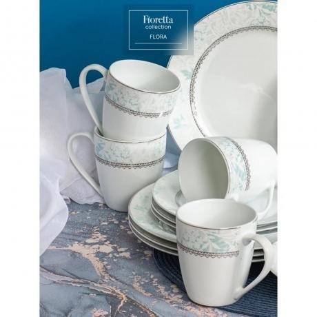 Тарелка суповая FLORA 20см - фото 6