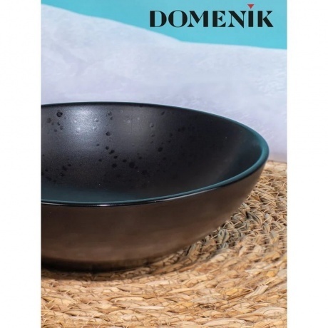 Тарелка суповая DROPS черный 18.6см - фото 4