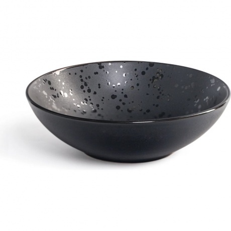 Тарелка суповая DROPS черный 18.6см - фото 9