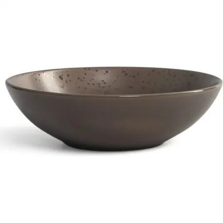 Тарелка суповая DROPS серо-коричневый 18.6см