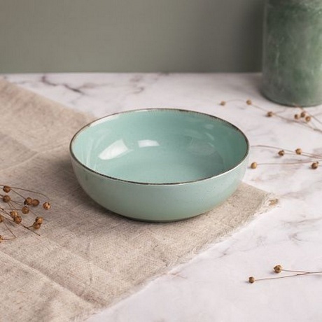 Тарелка суповая DAILY бирюзовый 18см - фото 4