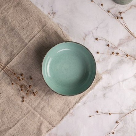 Тарелка суповая DAILY бирюзовый 18см - фото 5