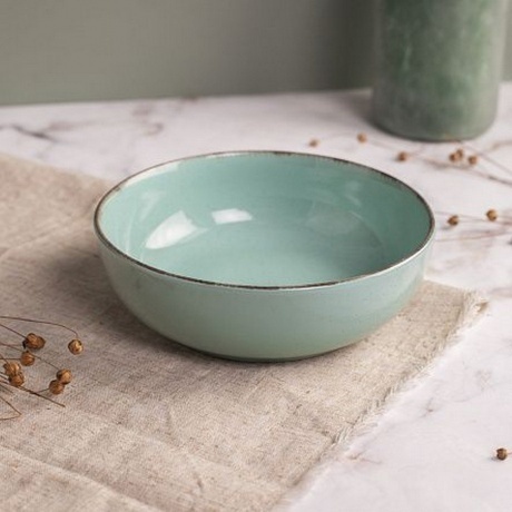 Тарелка суповая DAILY бирюзовый 18см - фото 6