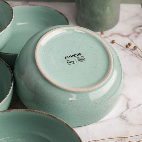 Тарелка суповая DAILY бирюзовый 18см - фото 7