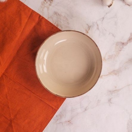 Тарелка суповая DAILY бежевый 18см - фото 7