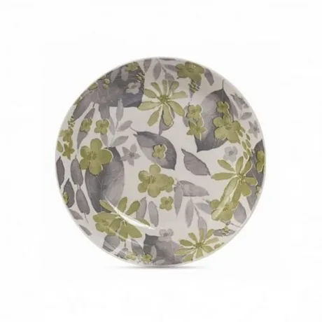 Тарелка суповая BLOOMING зеленая 20см