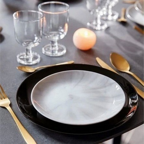 Тарелка обеденная ДИВАЛИ ЧЕРНЫЙ 25см - фото 3