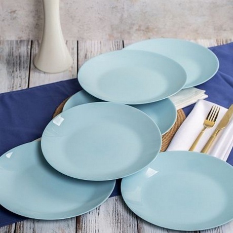 Тарелка обеденная ZELIE PARADISE BLUE 25см - фото 6