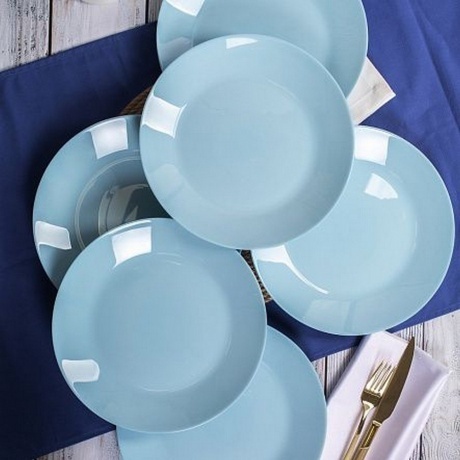 Тарелка обеденная ZELIE PARADISE BLUE 25см - фото 9