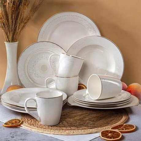 Тарелка обеденная WHITE LACE 25см - фото 4