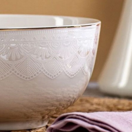 Тарелка обеденная WHITE LACE 25см - фото 7