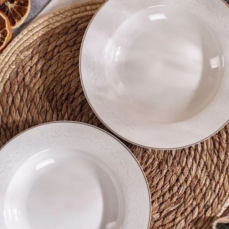 Тарелка обеденная WHITE LACE 25см - фото 9