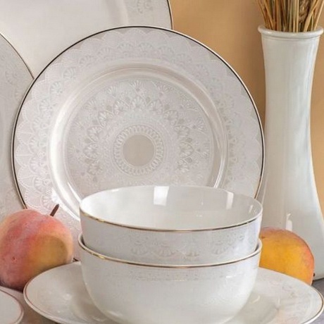 Тарелка обеденная WHITE LACE 25см - фото 10