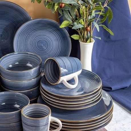 Тарелка обеденная TWIST грозовое небо 24.8см - фото 11