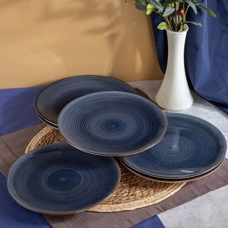 Тарелка обеденная TWIST грозовое небо 24.8см - фото 8