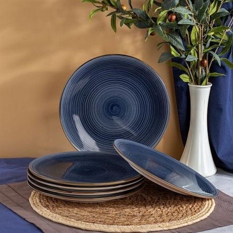 Тарелка обеденная TWIST грозовое небо 24.8см - фото 9