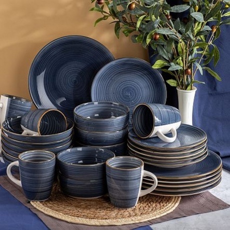 Тарелка обеденная TWIST грозовое небо 24.8см - фото 10