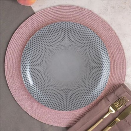 Тарелка обеденная SELESTI SILVER 26см - фото 4