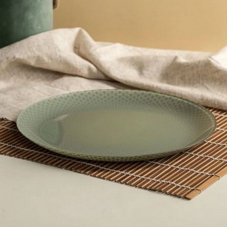 Тарелка обеденная SELESTI GREEN 25см - фото 4