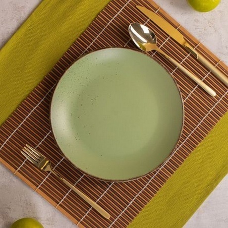 Тарелка обеденная OH!SPLASH зеленый 24см - фото 5