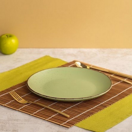 Тарелка обеденная OH!SPLASH зеленый 24см - фото 6