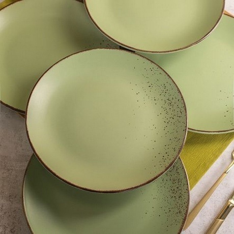Тарелка обеденная OH!SPLASH зеленый 24см - фото 9