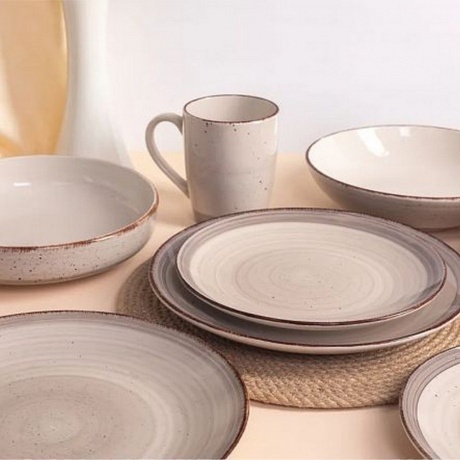 Тарелка обеденная MOOD кофейный 24.8см - фото 4