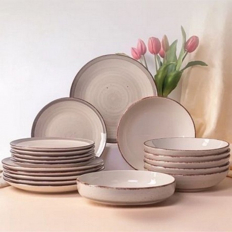 Тарелка обеденная MOOD кофейный 24.8см - фото 5