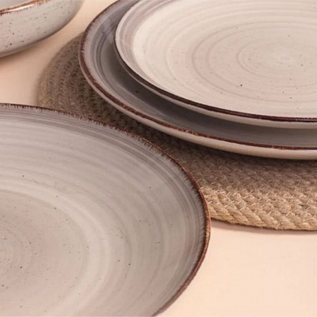 Тарелка обеденная MOOD кофейный 24.8см - фото 6