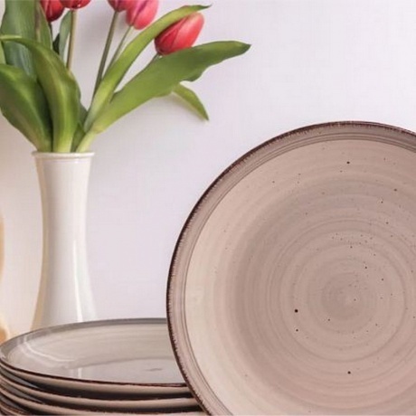 Тарелка обеденная MOOD кофейный 24.8см - фото 7