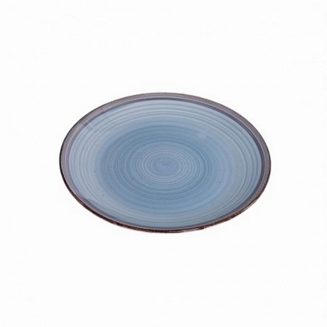 Тарелка обеденная MOOD дымчато-голубой 24.8см - фото 2