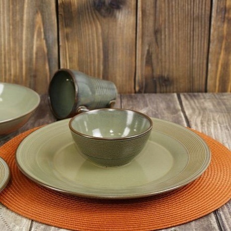 Тарелка обеденная HELEZONE GREEN 28см - фото 3