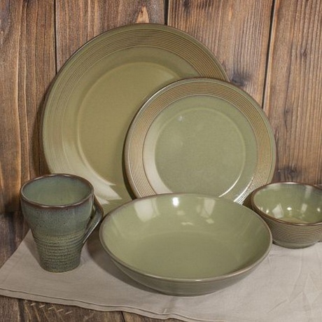 Тарелка обеденная HELEZONE GREEN 28см - фото 5