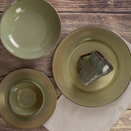 Тарелка обеденная HELEZONE GREEN 28см - фото 6