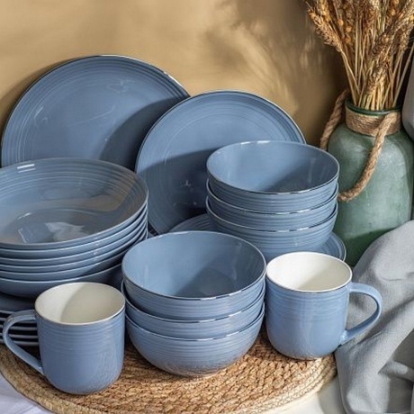 Тарелка обеденная FIESTA дымчато-голубой 25см - фото 9