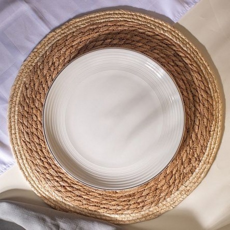 Тарелка обеденная FIESTA белый 25см - фото 7