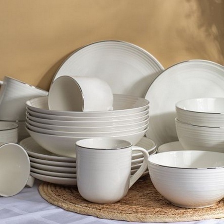 Тарелка обеденная FIESTA белый 25см - фото 8