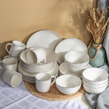 Тарелка обеденная FIESTA белый 25см - фото 9