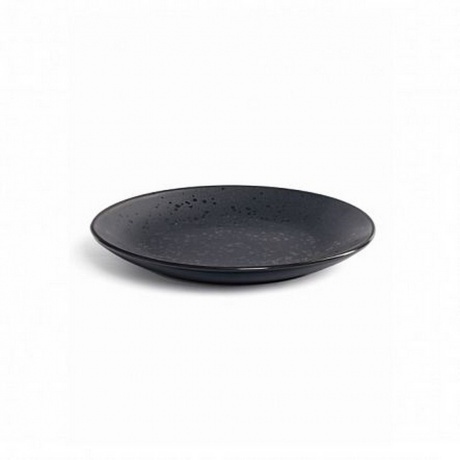 Тарелка обеденная DROPS черный 24.8см - фото 2
