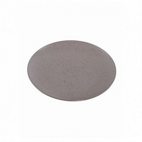 Тарелка обеденная DROPS серо-коричневый 24.8см - фото 5