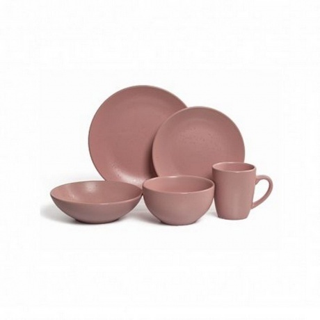 Тарелка обеденная DROPS розовый 24.8см - фото 8