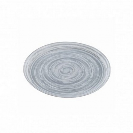 Тарелка обеденная DIWALI ZEDORA GREY RINGS 25см - фото 2