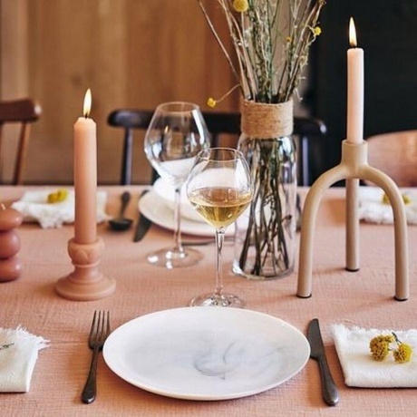 Тарелка обеденная DIWALI MARBRE WHITE25см - фото 2