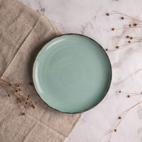 Тарелка обеденная DAILY бирюзовый 24см - фото 4