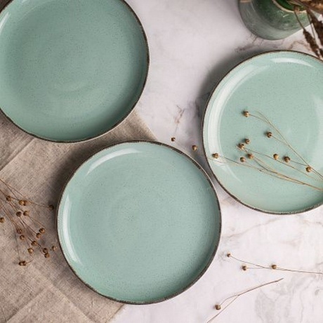 Тарелка обеденная DAILY бирюзовый 24см - фото 7